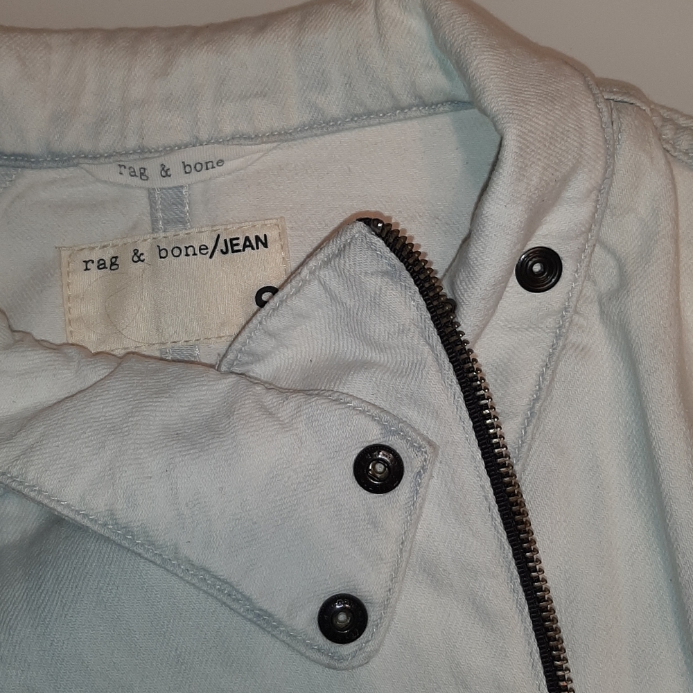 NWOT Rag & bone bleach out leather moto jacket - Picture 14 of 16